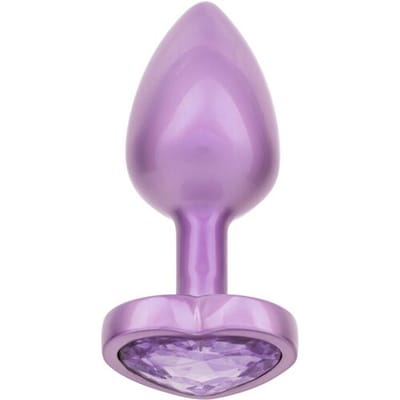 CalExotics Jewel Amethyst Heart Buttplug - Klein