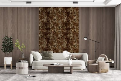 Behang - Fotobehang Luipaard - Patronen - Dieren - Breedte 200 cm x hoogte 300 cm