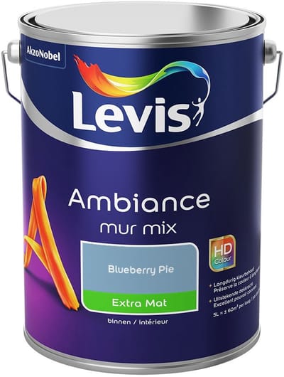 Levis - Ambiance Mur Extra Mat Mix - Blueberry Pie - Mengverf - 5 L