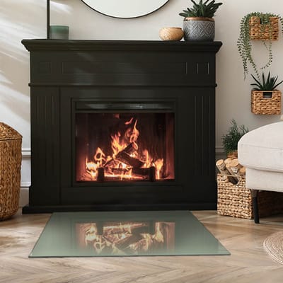 Coloray Vloerplaat Houtkachel - Onderplaat Kachel - 80 cm x 60 cm - Houtkachel Vloerplaat - Groente Vloerplaat Kachel - Verwarmingsaccessoires - Vloerplaat voor Houtkachel - Vloerplaat Open Haard - Vloerplaat Voor Kachel
