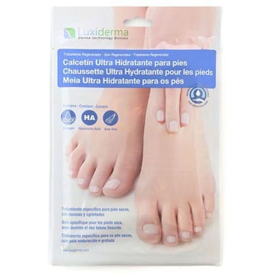 Voedende sokken - LUXIDERMA - Intense hydratatie - Hyaluronzuur - Vegan