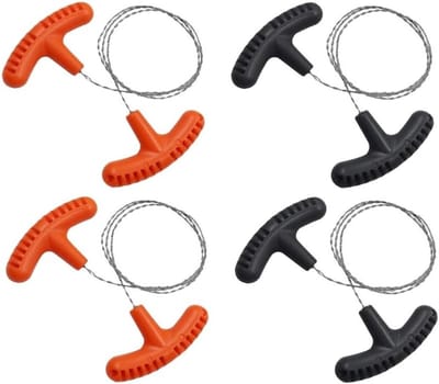 Draagbare metalen draadzaag van 70 cm - 4-delige set voor survival, kamperen en reizen