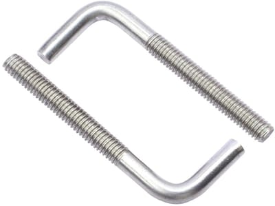 Haakse Schroeven - Ankerbouten L-vorm - Decoraties Ophangen - Roestvrij Staal - M4x33mm 10pcs - Zilverkleurig