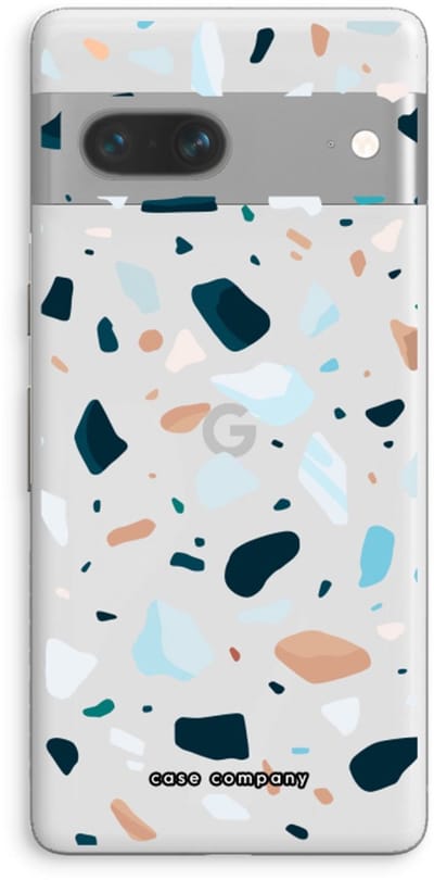 Case Company® - Hoesje geschikt voor Google Pixel 7 hoesje - Terrazzo N°13 - Soft Cover Telefoonhoesje - Bescherming aan alle Kanten en Schermrand