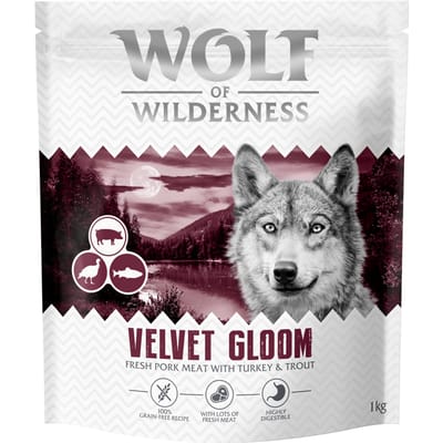 Wolf of Wilderness "Velvet Gloom" Kalkoen & Forel - graanvrij - 1 kg: Nieuw Recept