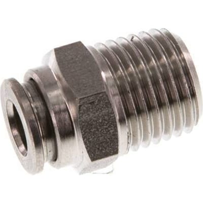 6mm x R1/4'' RVS Insteekfitting Buitendraad FKM