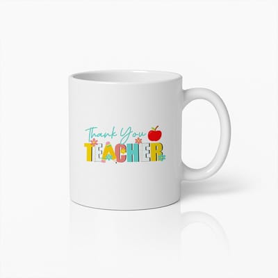 Bedankt Juf/Meester Beker – 330ml Waardering Koffiemok – Leuk Cadeau voor Leraren, Einde Schooljaar of Afstuderen