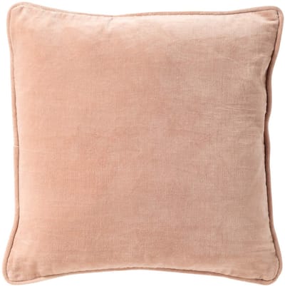 Dutch Decor CARINA - kussenhoes 45x45 cm - 100% katoen - Misty Rose - roze - met rits - zonder binnenkussen