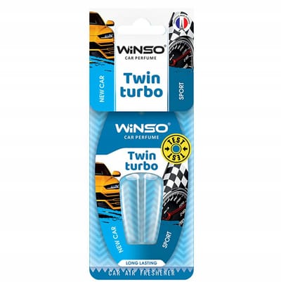 winso twin turbo new car-sport autoparfum - twin turbo new car-sport - new car-sport - winso geur voor in de auto - autogeur - auto parfum