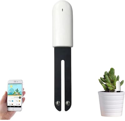 GELLDG Bloemenverzorging - Slimme plantenmonitor - Realtime monitoring van bodemvruchtbaarheid, luchtvochtigheid, licht en temperatuur - Ondersteunt iOS- en Android-apps