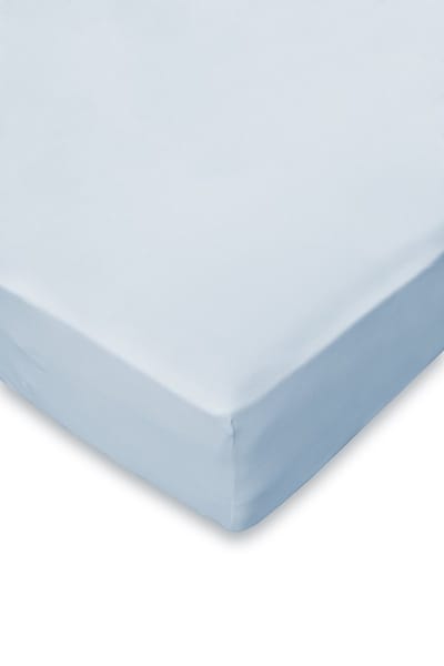 Eleganzzz Hoeslaken Jersey Stretch 35cm Hoekhoogte - Licht Blauw - Hoeslaken 80/90x190/200cm - Eenpersoons - 100% Katoen - Hoeslakens