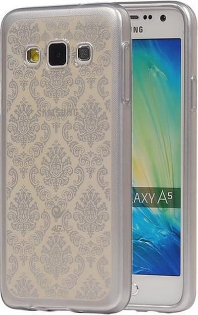 Zilver Brocant TPU back case cover hoesje voor Samsung Galaxy A5