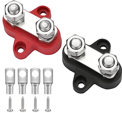 Accustroomverdelingsklemmenblok M8 12V - 48V DC busbar voor auto en boot