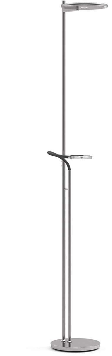 Vloerlamp Turound 2988ST van staal met leesarm, modern design, draaibaar en kantelbaar, perfect voor binnengebruik - Steinhauer Exclusive