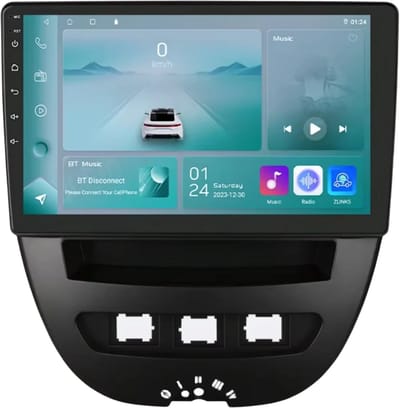 Autoradio met bluetooth - Carplay - Voor Peugeot 107/ Toyota Aygo en Citroën C1 (2005-2014) - Geschikt voor Apple en Android - Stereo - Navigatie - Navigatiesysteem auto - 1GB 32GB