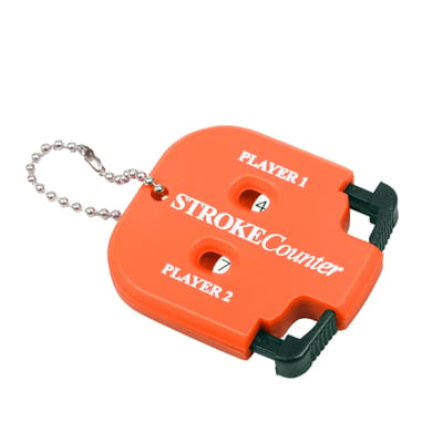 Mini Compteur de Strokes de Golf 4 Couleurs Porte-clés Clicqueur pour Jeu de Golf Marqueur de Score Accessoire de Golf orange