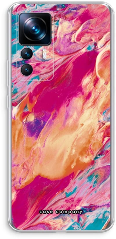 Case Company® - Hoesje geschikt voor Xiaomi 12T hoesje - Pastel Echoes - Soft Cover Telefoonhoesje - Bescherming aan alle Kanten en Schermrand