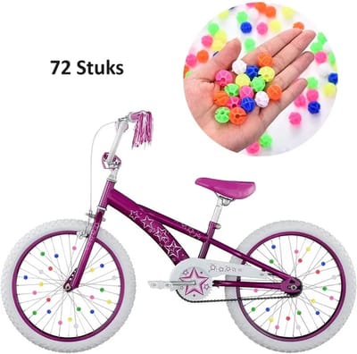 Spaakkralen Fietswiel 72 Stuks I Spaakreflectoren I Glow In Dark I Wiel Reflectoren Kinderfiets I Multikleur