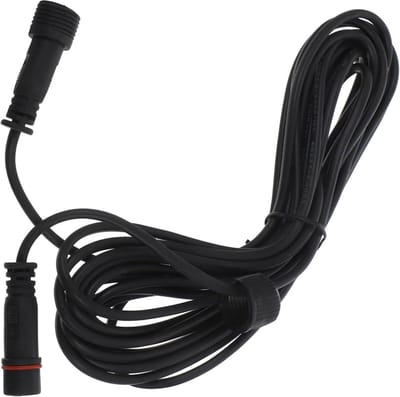 Verlengsnoer Buitenlamp - Kabel Tuinverlichting - Extra Lengte Creëren - Weerbestendig Ontwerp - 5 Meter Lang - Zwart