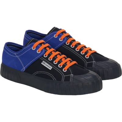 Superga Dames/Dames Kleurblok Trainers (Wit Avorio/Zwart/Wit)
