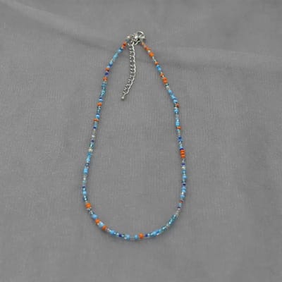 Nouveau Collier Ras-du-cou Cœur d'Amour Coquillage Naturel Pour Fille Mode Printemps Été Petit Collier Perles de Verre Colorées Cadeau Pour Ami gray