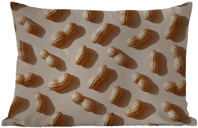 Buitenkussens - Tuin - Pinda's - Patroon - Beige - 50x30 cm