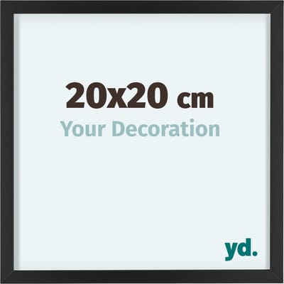 Your Decoration - Fotolijst 20x20 cm - Aluminium - Zwart - Virginia