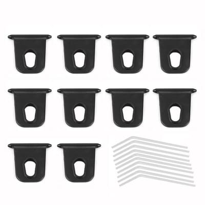 Dailygoods- Luifelhaak 0.2in Tip Dia - 10 Stuks/Set - Draagbaar - Lichtgewicht - ABS Materiaal - Eenvoudig te gebruiken - Luifelclip