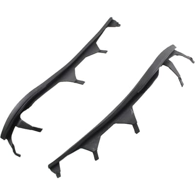 Links & Rechts Eén Paar Bovenste Koplampafdekstrips Vervanging voor BMW 3 Serie E46 02 05(4 deurs) zwart