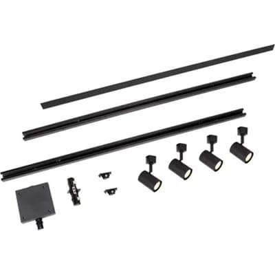 Lucide Basisset Track Amigo - 1-fase Railsysteem / Railverlichting - 2 Meter - Zwart