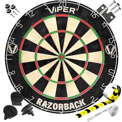 Sisal/Bristle Dartbord met Stalen Punten - Duurzaam en Officieel Toernooibord