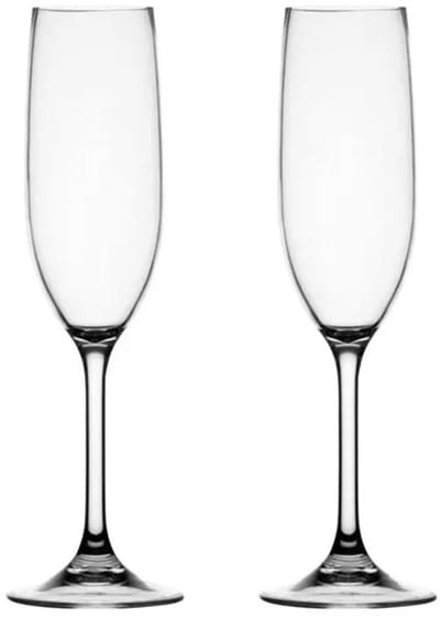 Travellife Lua Camping Champagneglas 2 stuks 220 ml - BPA- en ftalaatvrij - Licht in gewicht - Stoot- en krasbestendig