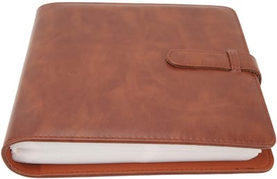 Dailygoods- Fotoalbum Hoge Capaciteit - 288 Foto's - PU Lederen Scrapbook - 72 Pagina's - Bruin - Elegant Ontwerp