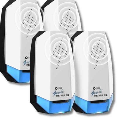 BP® Pest Repeller - 4 Stuks - Muizenverjager - Ultrasone Verjager - Ultrasonische Ongedierte Bestrijder - Muizen Bestrijden - Insectenverjager - Ultrasone Verjagers - Geen Geluid - 100% Veilig