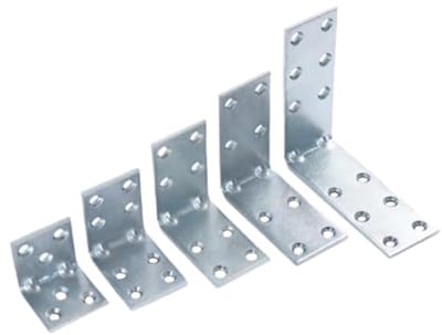 Verstevigde Hoekverbinders 50 x 50 x 30 mm - 10 Stuks Roestvrij Staal voor Meubelconstructies