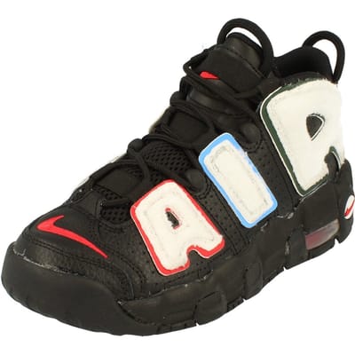 Nike Air More Uptempo GS Basketbalschoenen Zwart