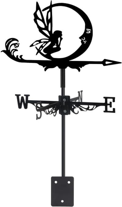 Windwijzer - smeedijzeren windwijzer - decoratief - weerbestendig - geschikt voor tuinen en daken-FXB51