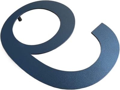 Huisnummer - Adresbord Metaal - Huis Identificatie - Roestvrij Staal - 20cm Hoog - Zwart