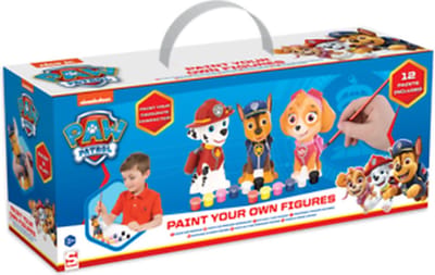 Paw Patrol - 3 Pack Paint Your Own Figure Art Creative Craft Set