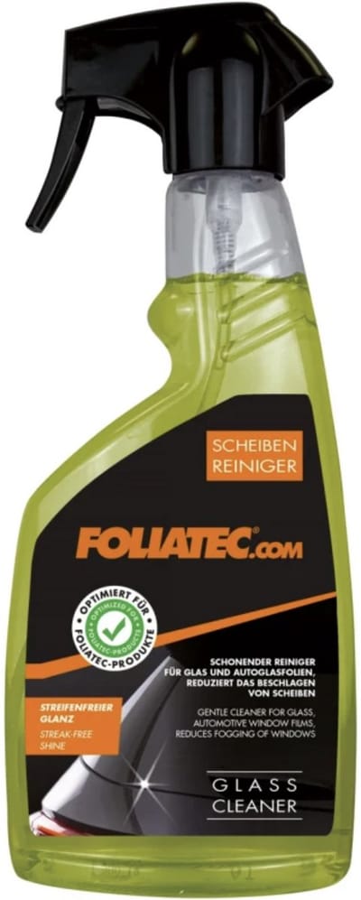 Foliatec Glass Cleaner 500ml – Streeploze Autoruiten Reiniger – Veilig voor Getinte Ramen