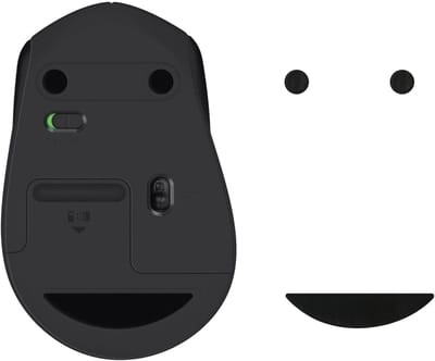 kwmobile muis voeten sticker geschikt voor Logitech M330 / M280 / M275 - Computermuis glijder - Stickers in zwart