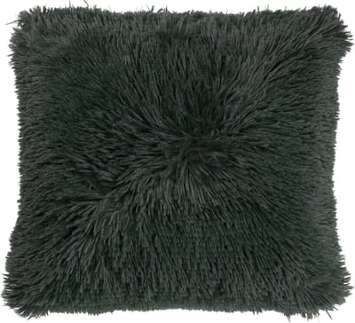Dutch Decor FLUFFY - Kussenhoes 45x45 cm - superzacht - effen kleur - Mountain View - donkergroen - met rits - zonder binnenkussen