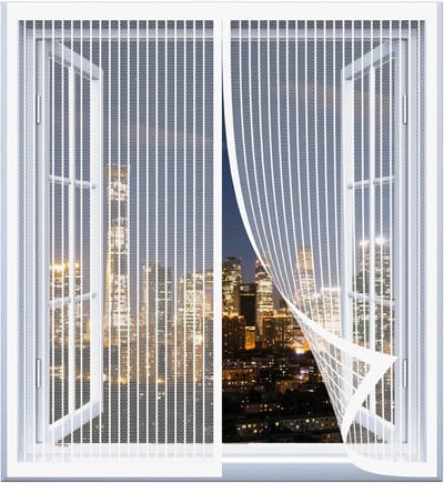 Magnetisch Hor Voor Deur of Raam - 145x60cm - Wit - Zonder Boren