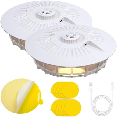Effectieve Vlooienval voor Binnen – UV Lichtval met 4 Instellingen en 10 Kleefpads – Perfect voor Woonkamers, Keukens en Slaapkamers tegen Vlooien en Muggen