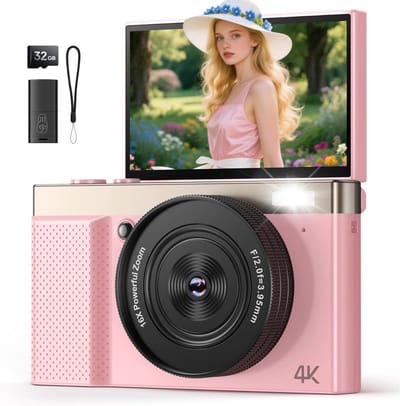 MKSS® Vlog Camera voor Beginners - Videocamera voor Kinderen en Volwassenen - Handycam - 4K Kwaliteit