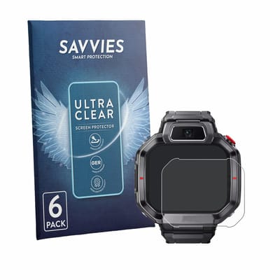 Savvies - Screenprotector voor Huawei Watch Kids X1 Pro - Folie Beschermfolie transparant 6 Stuks