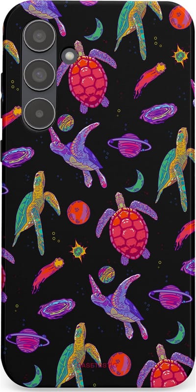Casetastic Hoesje Geschikt voor Samsung A55 - Stijlvolle Beschermende Duo-layer Case - Astro schildpad