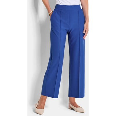 Verkorte broek VERA met biesjes - koningsblauw - Gr. 19 van Goldner Fashion