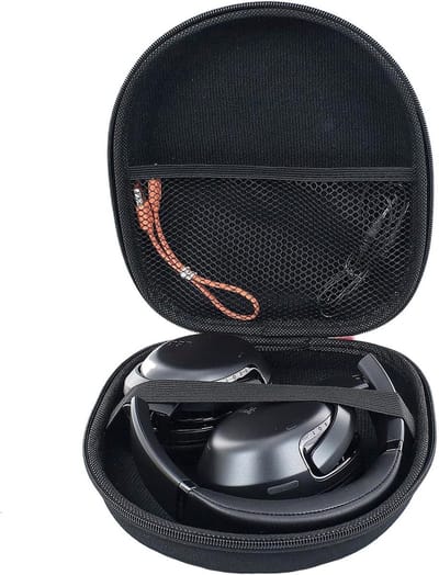 Draagbare Hard Case voor Draadloze Hoofdtelefoons, Bescherming, Opbergtas en Accessoires - Zwart