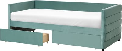 MARRAY - Bedbank - Mintgroen - 90 x 200 cm - Fluweel